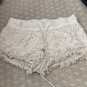 White Lace Women's Shorts